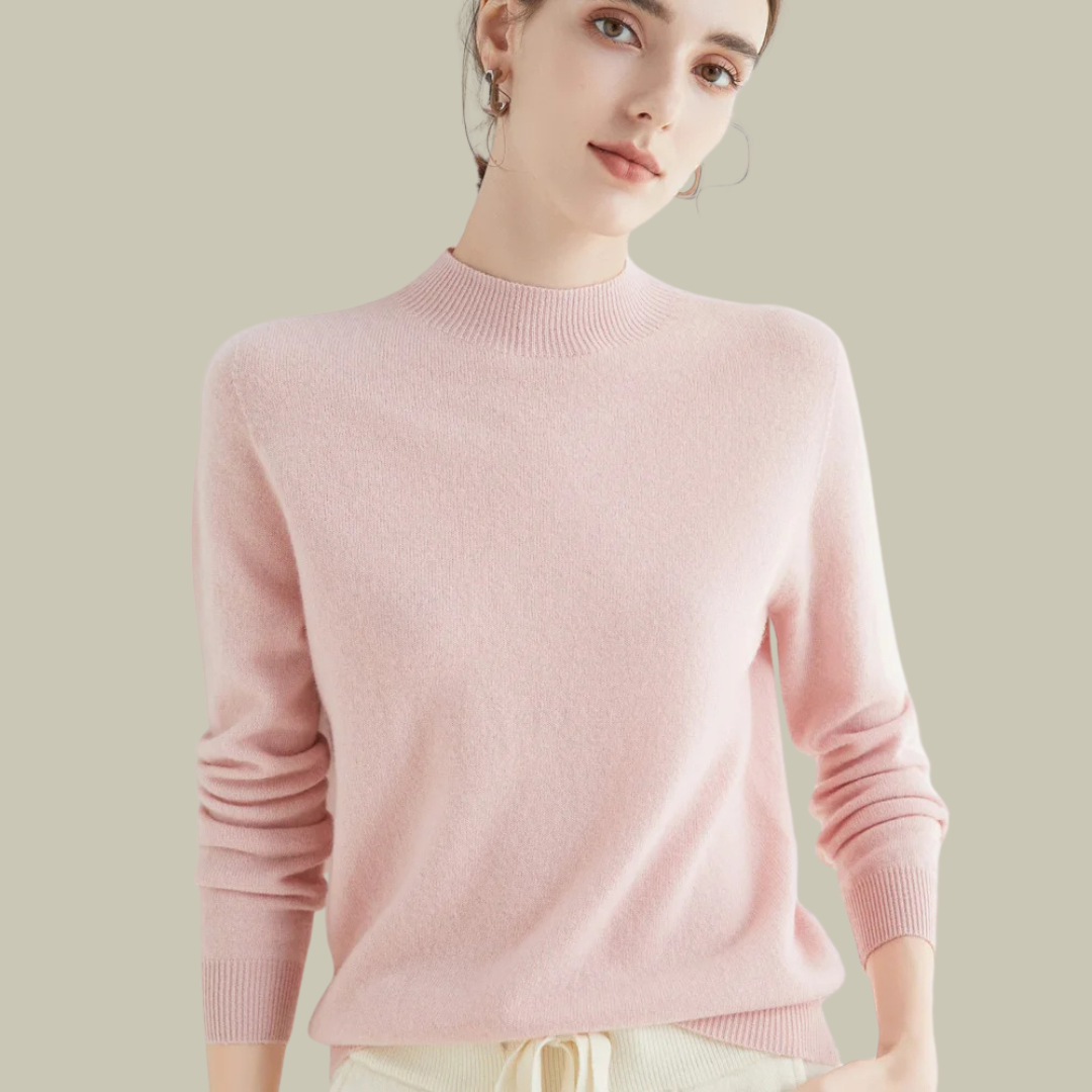 Ivy | Women’s High Neck Slim Fit Merino Wool Sweaters