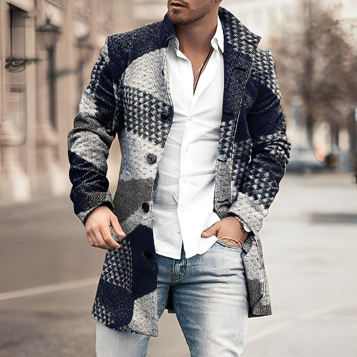 Harry | Stylish Long Button Up Coat for Men