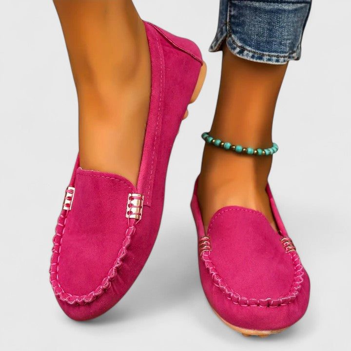 Karlene | Women's Orthopedic Slip-On Loafers with Metal Accents