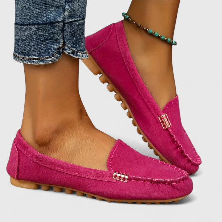 Karlene | Women's Orthopedic Slip-On Loafers with Metal Accents