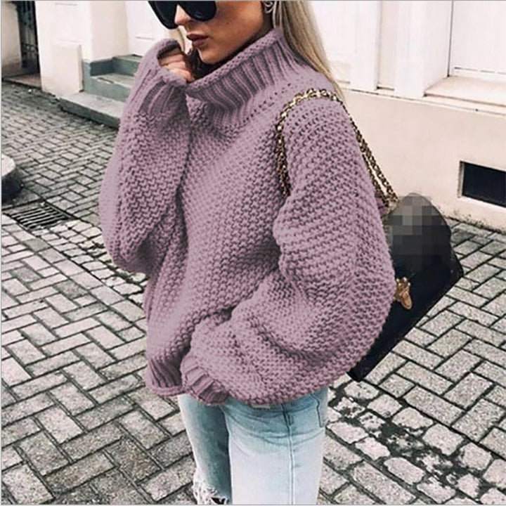 Bella | Women’s Chunky Knit Turtleneck Sweater