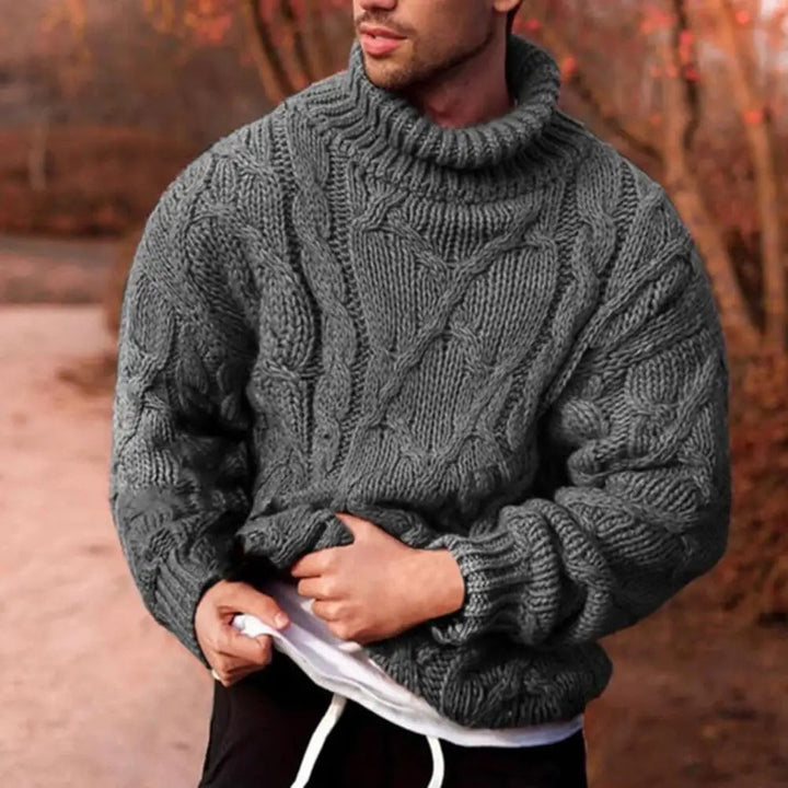 Men’s Chunky High Neck Winter Sweater