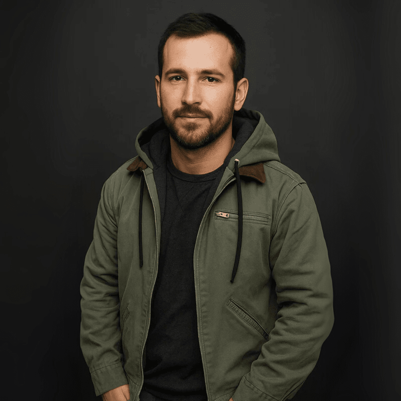 Men’s Hooded Zip-Up Winter Casual Jacket