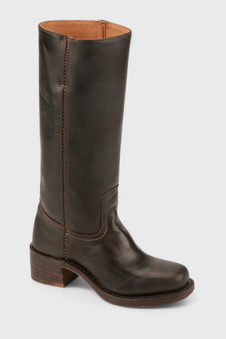 Ella | Women’s Leather Knee-High Boots with Heels