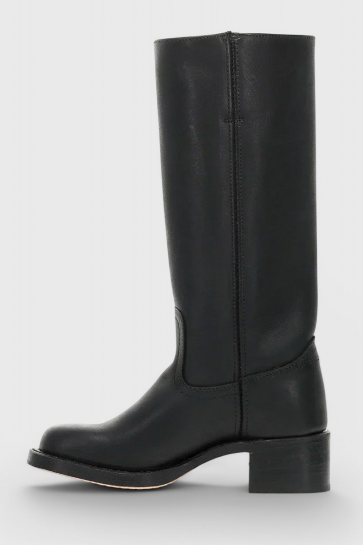 Ella | Women’s Leather Knee-High Boots with Heels