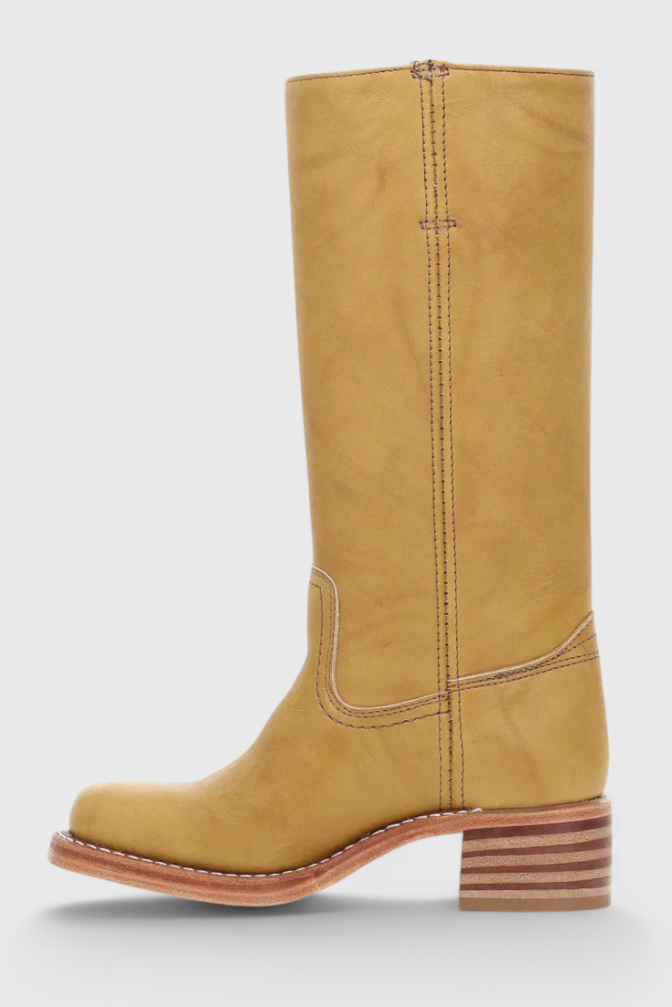 Ella | Women’s Leather Knee-High Boots with Heels