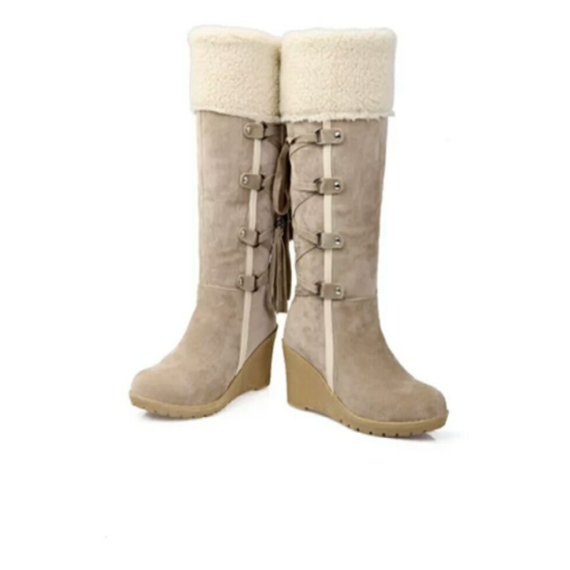 Women’s Fur Lined Wedge Winter Boots