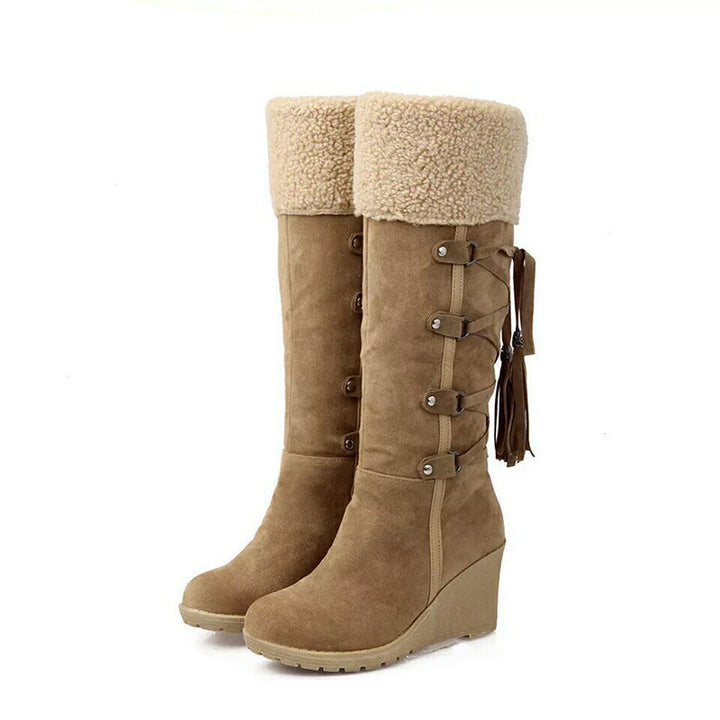 Women’s Fur Lined Wedge Winter Boots