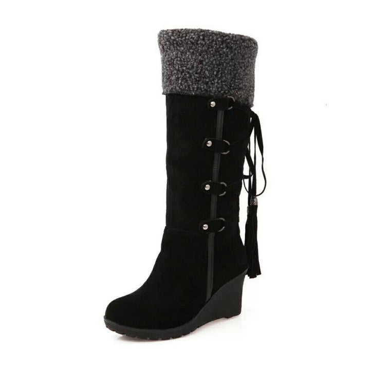 Women’s Fur Lined Wedge Winter Boots