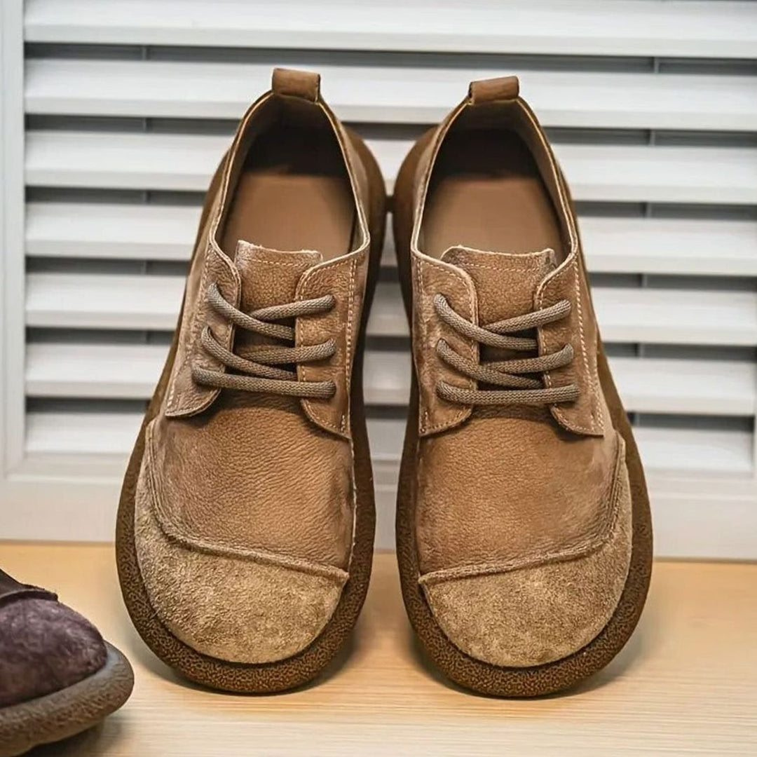 Men's Orthopedic Cushioned Suede Lace-Up Comfort Shoes