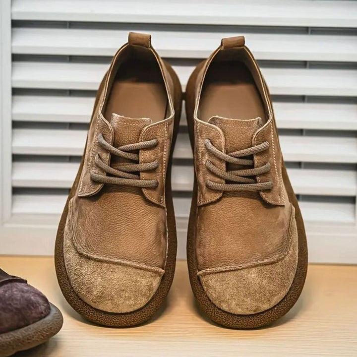 Men's Orthopedic Cushioned Suede Lace-Up Comfort Shoes