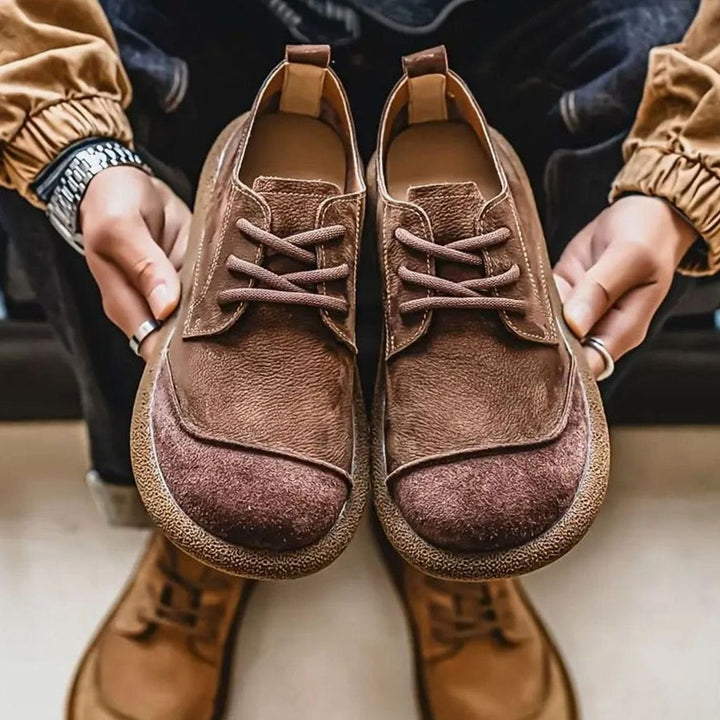 Men's Orthopedic Cushioned Suede Lace-Up Comfort Shoes