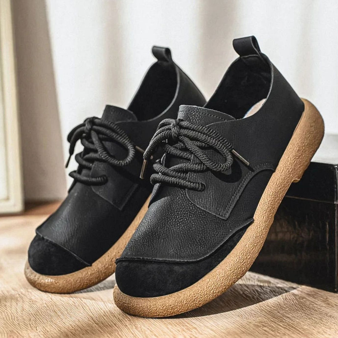 Men's Orthopedic Cushioned Suede Lace-Up Comfort Shoes