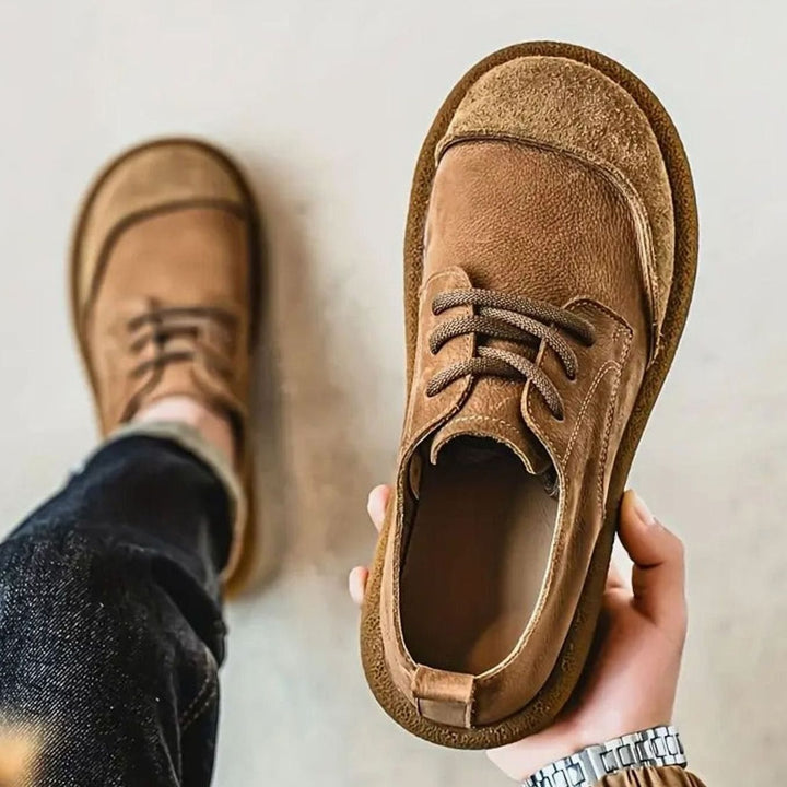 Men's Orthopedic Cushioned Suede Lace-Up Comfort Shoes