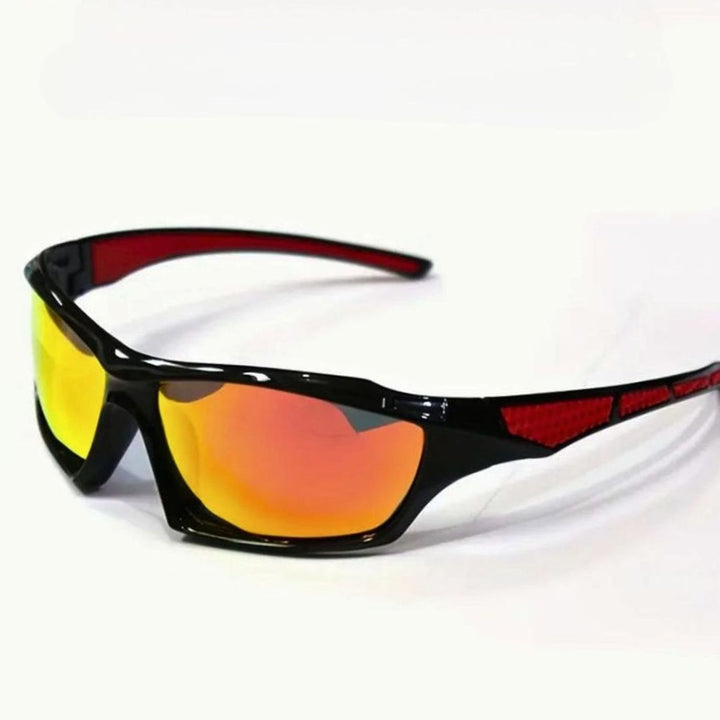 Men's Polarized Shield Sport Wrap Sunglasses