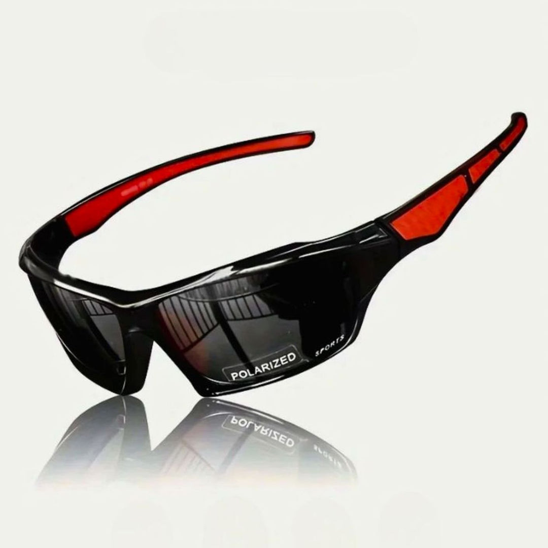 Men's Polarized Shield Sport Wrap Sunglasses