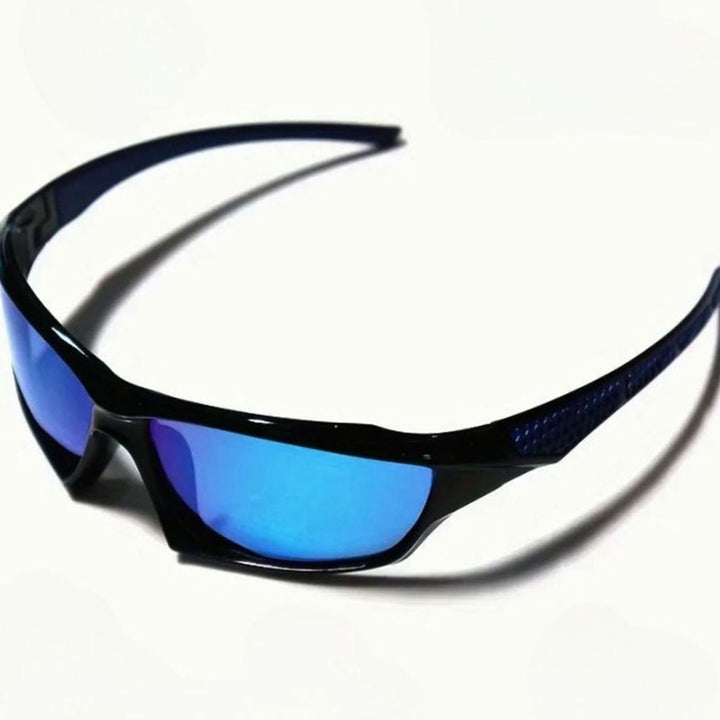Men's Polarized Shield Sport Wrap Sunglasses