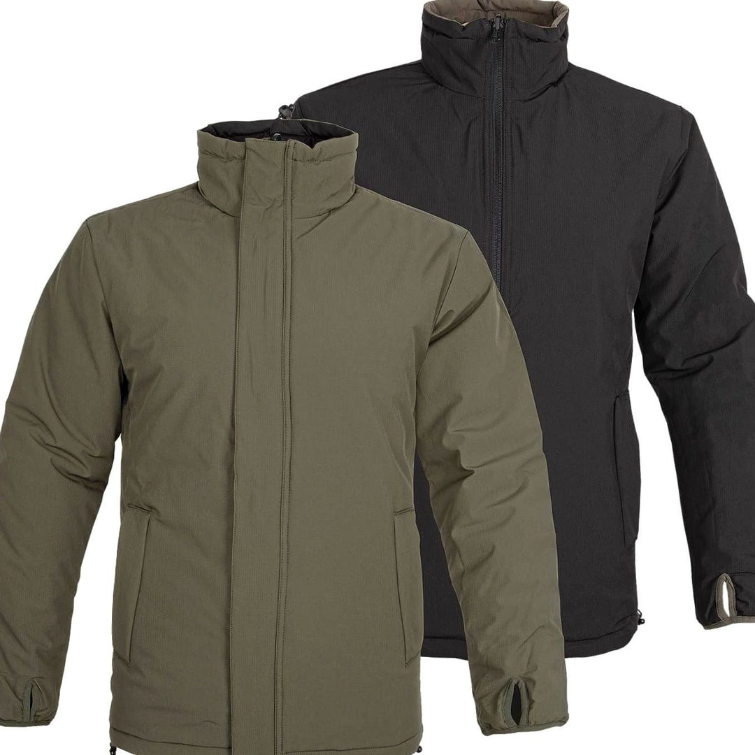 Men's Reversible Windproof Packable Winter Jacket Zip Pockets