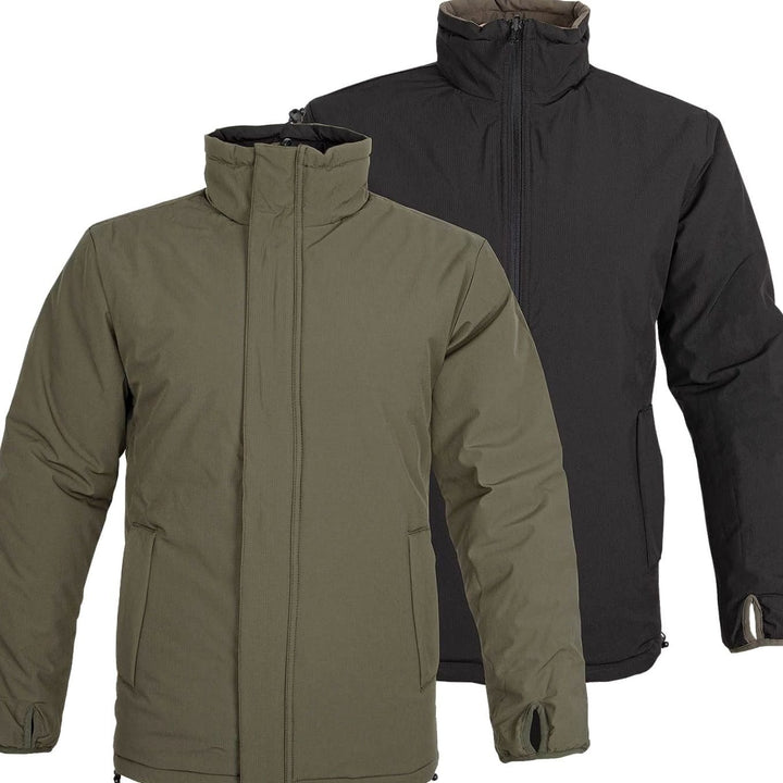 Men's Reversible Windproof Packable Winter Jacket Zip Pockets