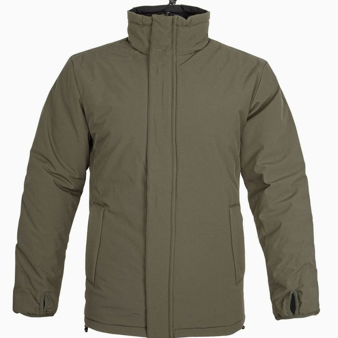 Men's Reversible Windproof Packable Winter Jacket Zip Pockets - Green