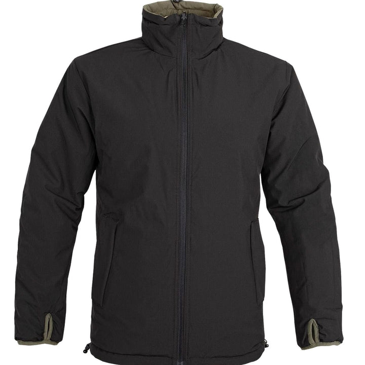 Men's Reversible Windproof Packable Winter Jacket Zip Pockets - Black