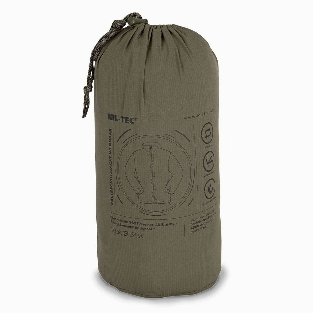 Men's Reversible Windproof Packable Winter Jacket Zip Pockets
