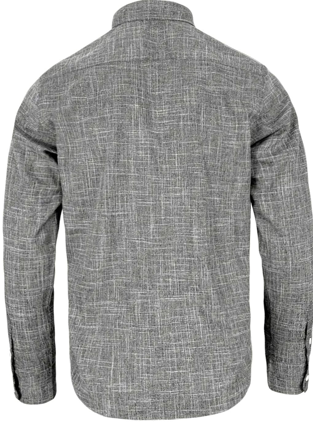 Men's Tailored Slim-Fit Contrast-Cuff Button-Up Shirt