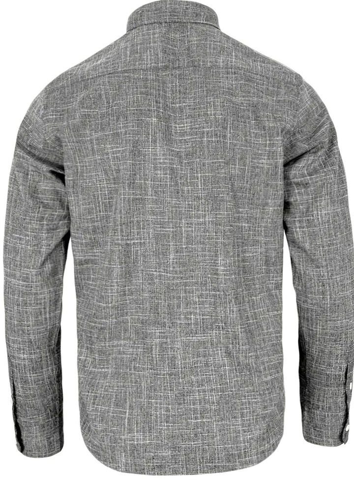 Men's Tailored Slim-Fit Contrast-Cuff Button-Up Shirt