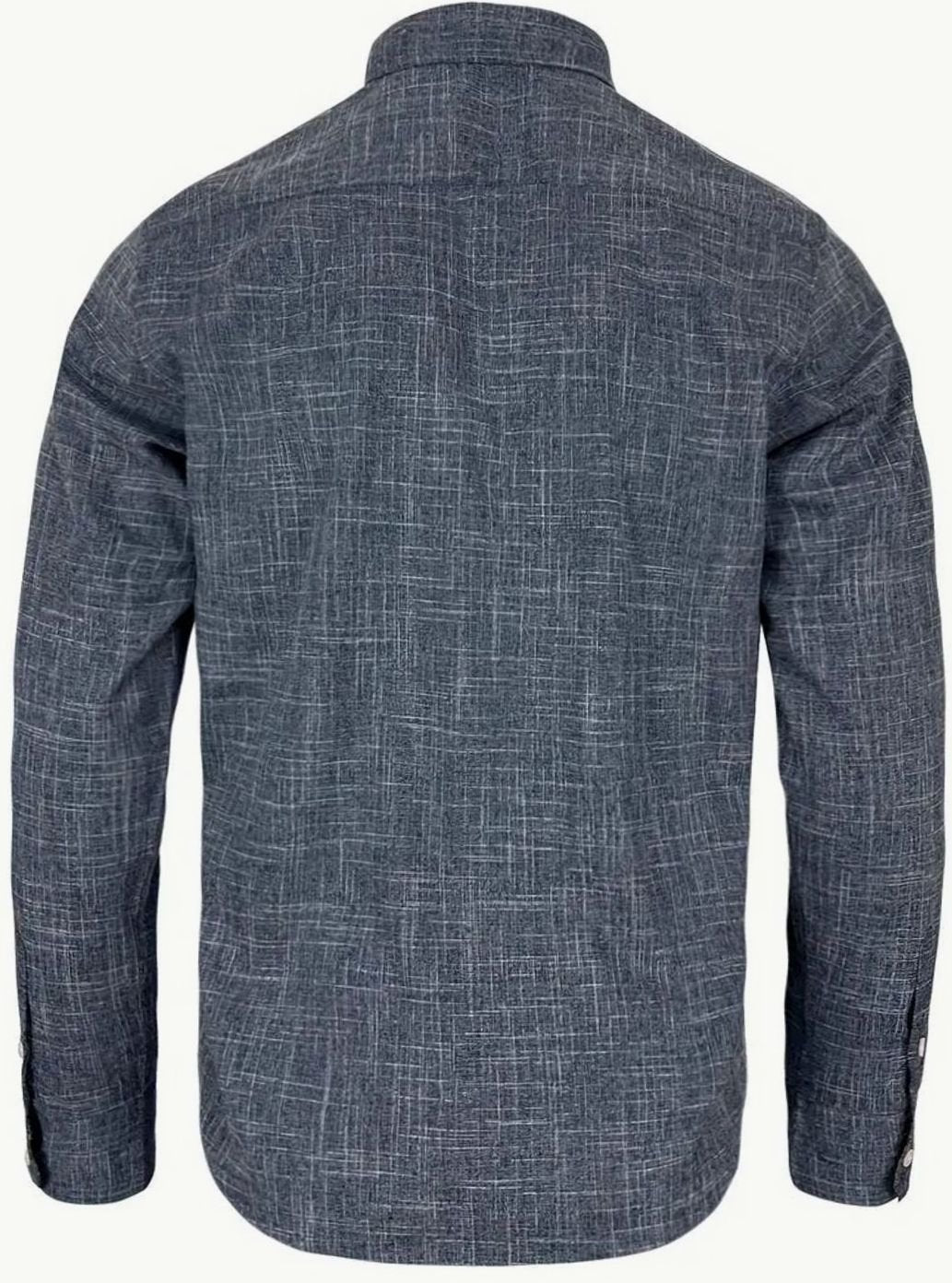 Men's Tailored Slim-Fit Contrast-Cuff Button-Up Shirt