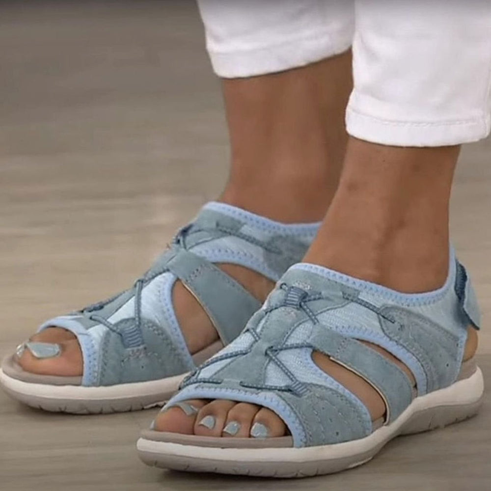 Women's Arch-Support Adjustable Strap Closed-Toe Sandals