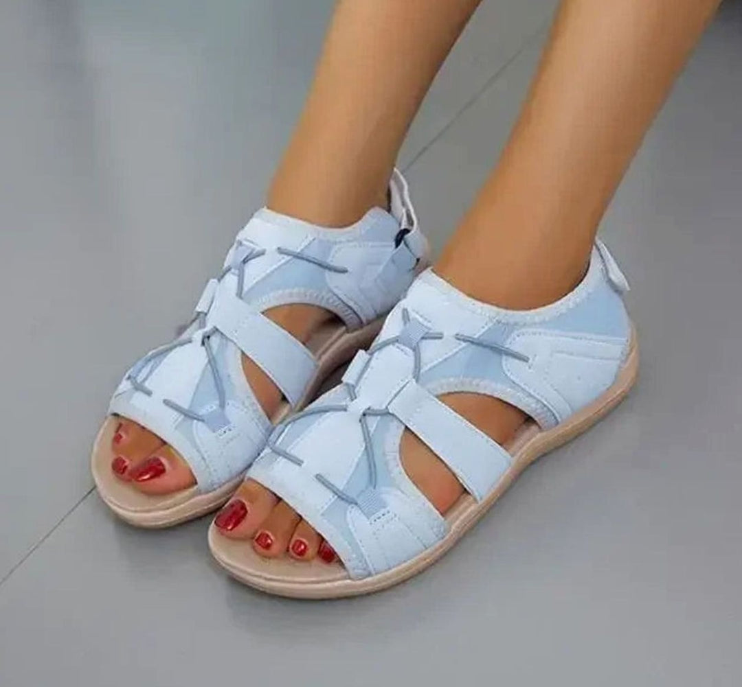 Women's Arch-Support Adjustable Strap Closed-Toe Sandals