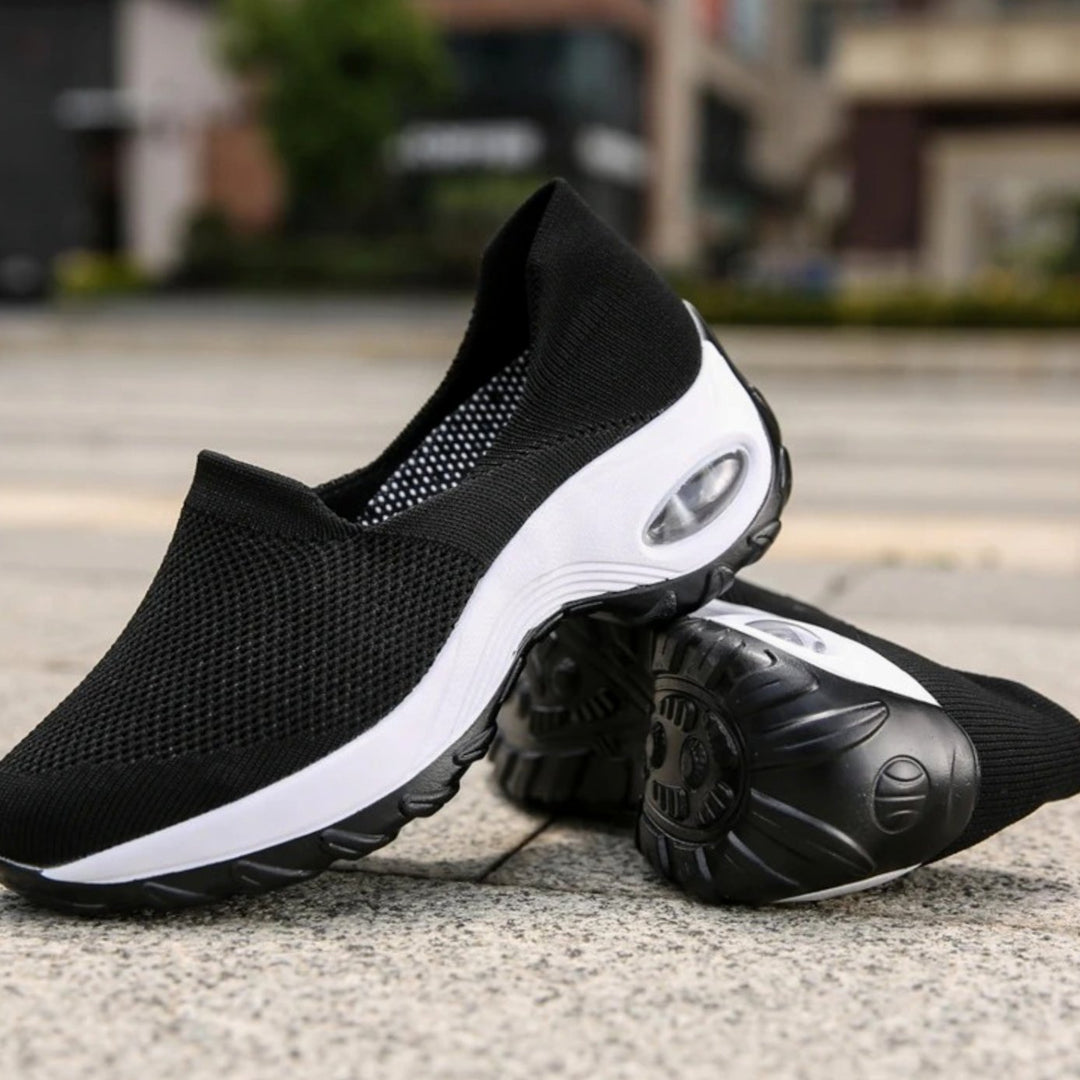 Women's Breathable Mesh Slip-On Air-Cushion Trainers