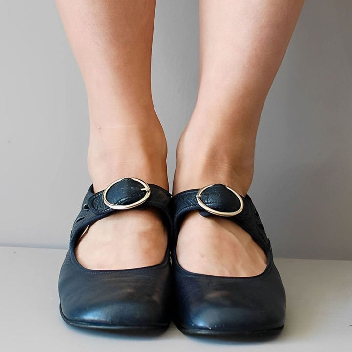 Women's Buckle Strap Flat Mary Jane Shoes
