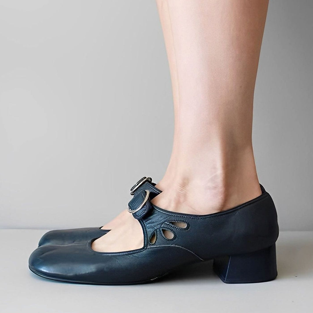 Women's Buckle Strap Flat Mary Jane Shoes