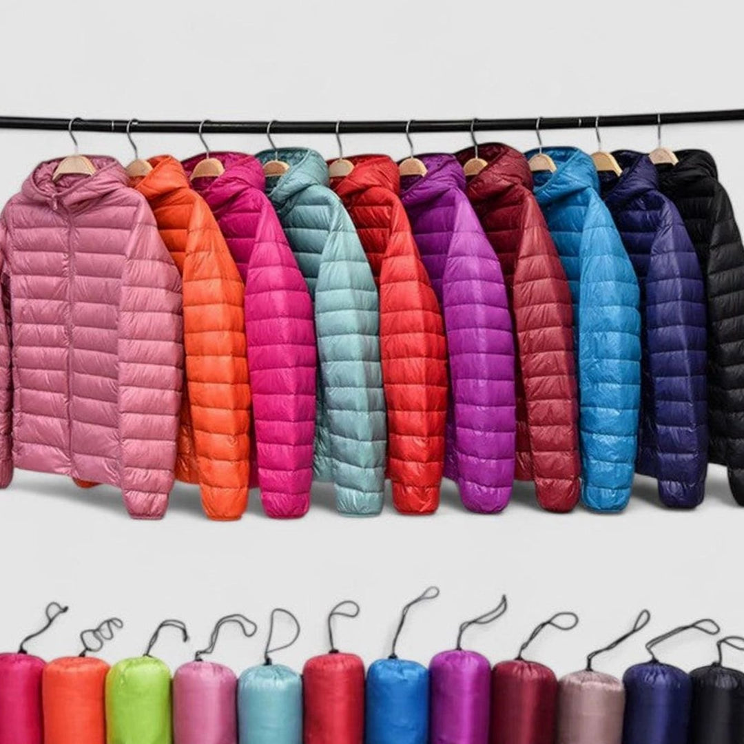 Women's Lightweight Packable Hooded Puffer Jacket
