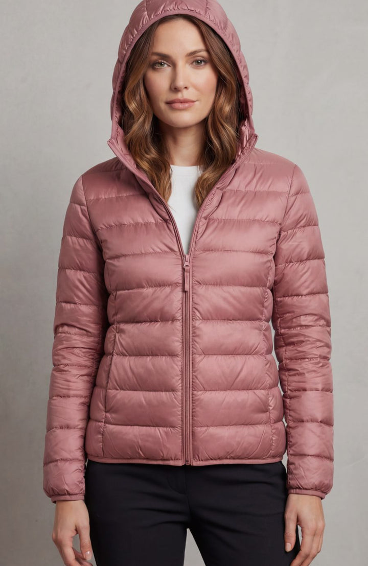 Women's Lightweight Packable Hooded Puffer Jacket