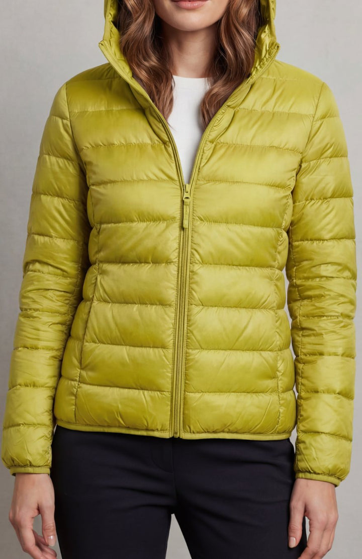 Women's Lightweight Packable Hooded Puffer Jacket