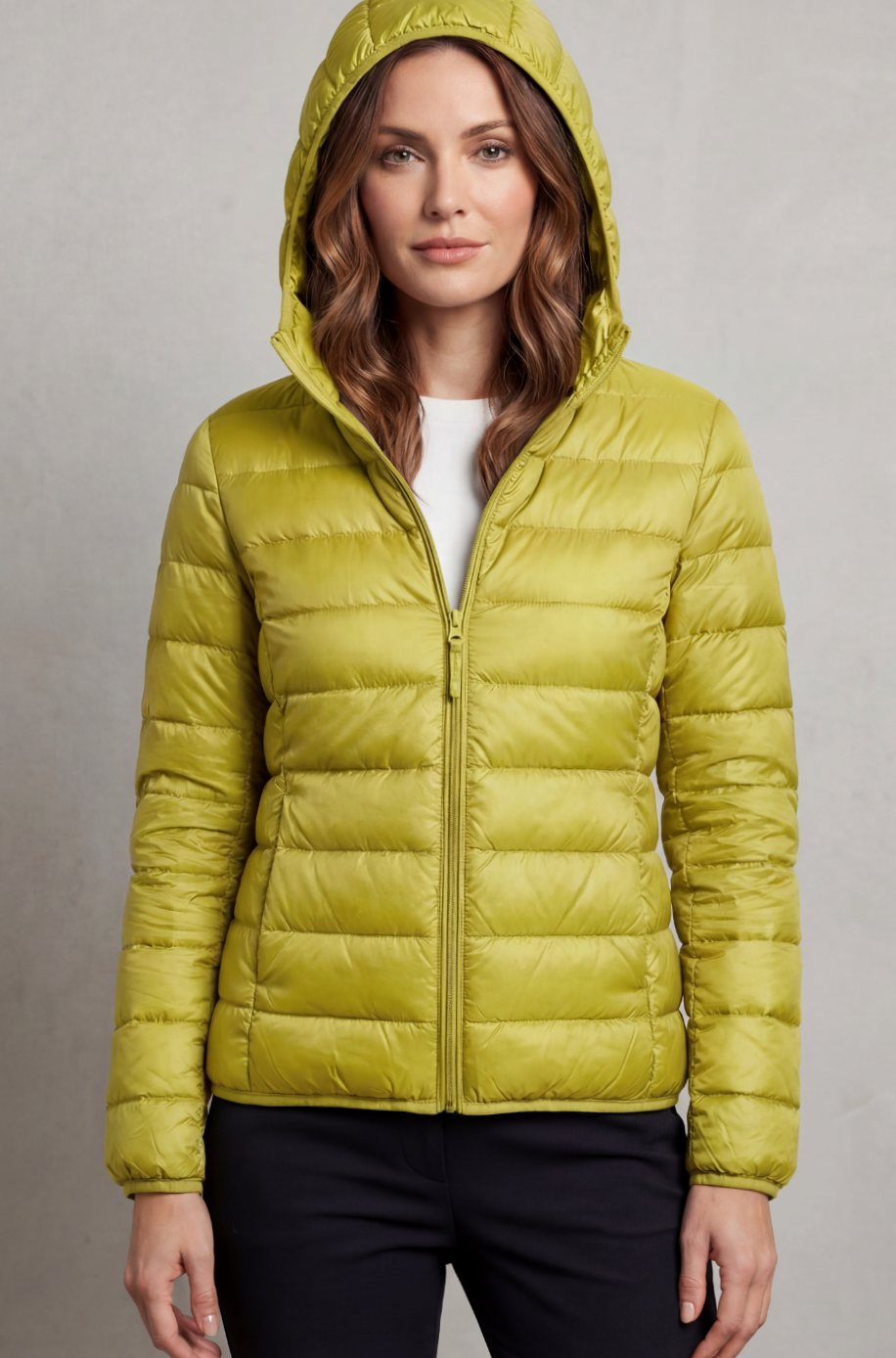 Women's Lightweight Packable Hooded Puffer Jacket