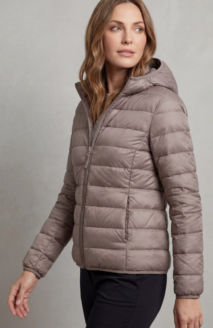 Women's Lightweight Packable Hooded Puffer Jacket