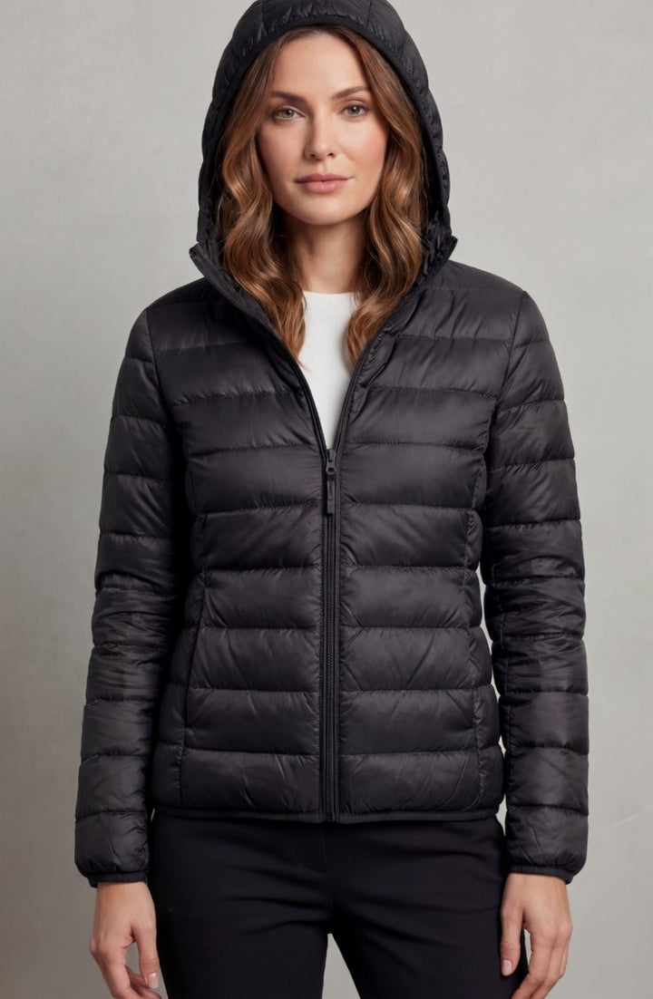Women's Lightweight Packable Hooded Puffer Jacket