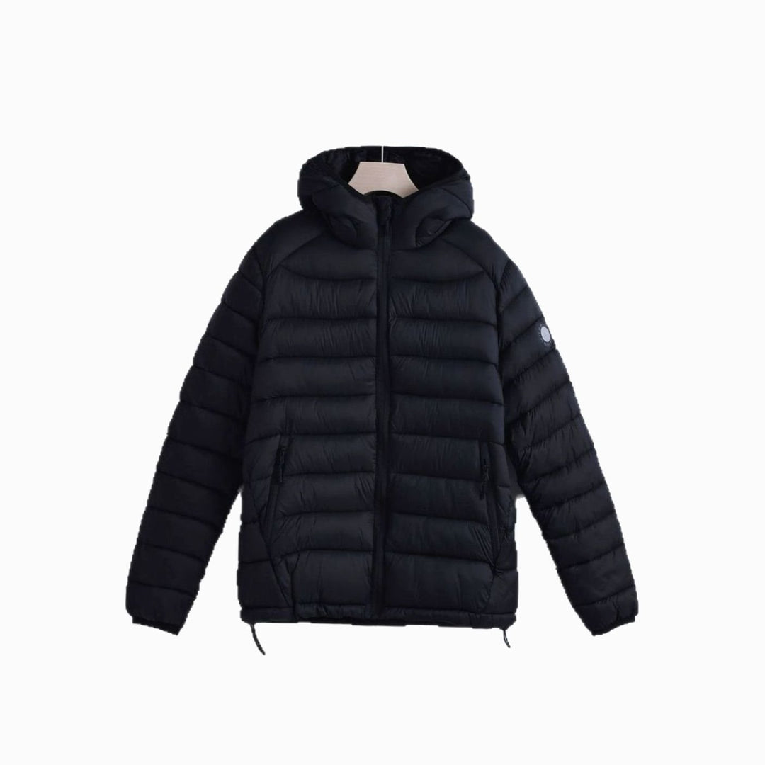 Women's Lightweight Quilted Hooded Puffer Jacket Drawstring Waist