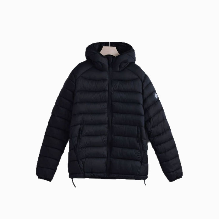 Women's Lightweight Quilted Hooded Puffer Jacket Drawstring Waist
