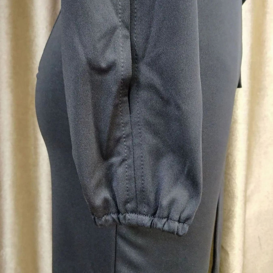 Women's One-Shoulder Split-Sleeve Belted Wide-Leg Jumpsuit