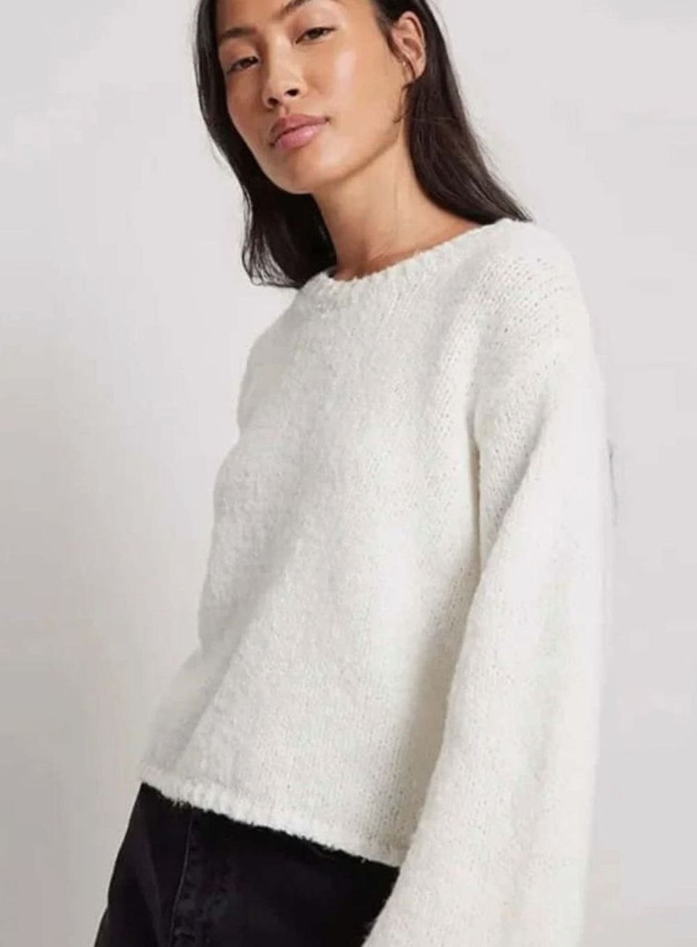 Women's Open-Back Drawstring Knit Crop Jumper