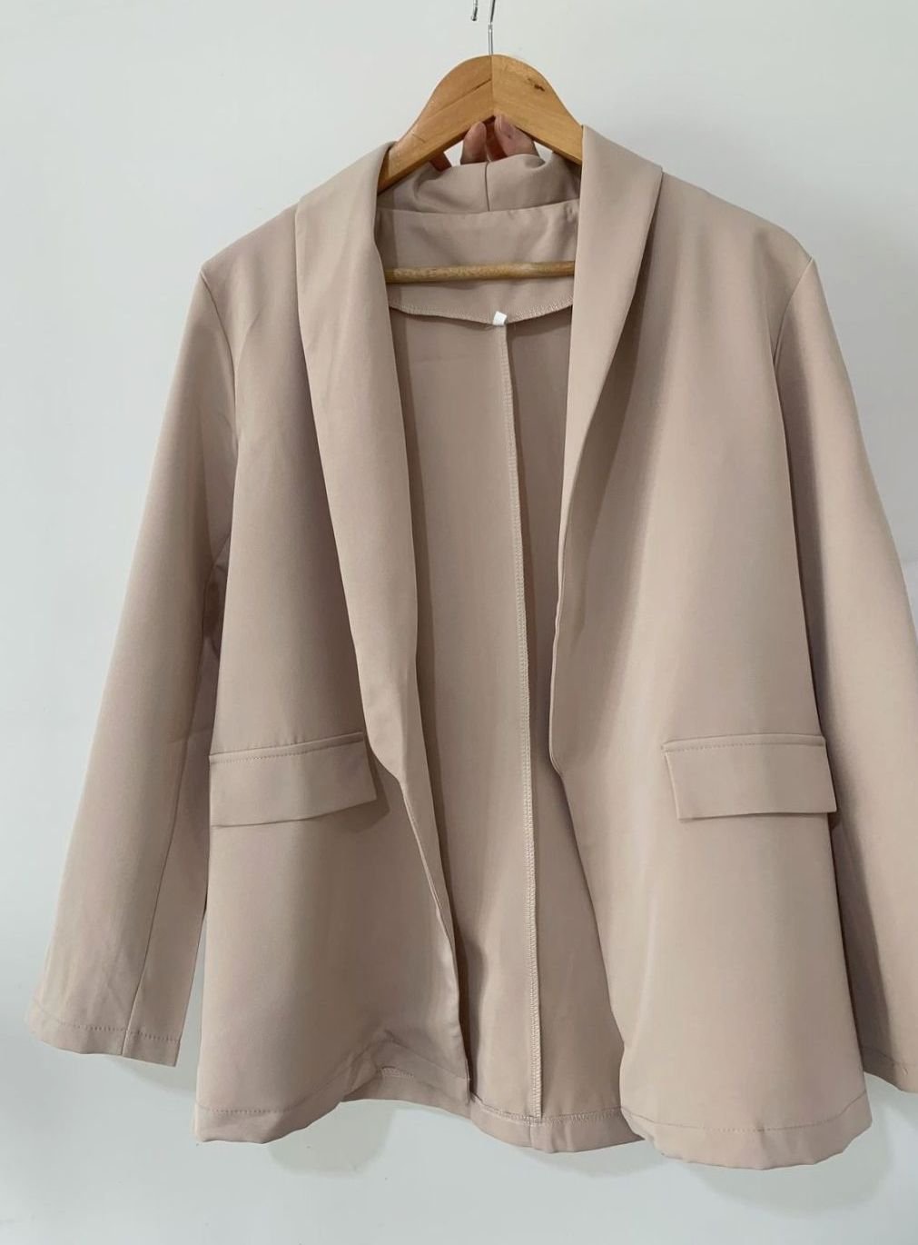 Women's Open-Front Long-Line Office Blazer Jacket