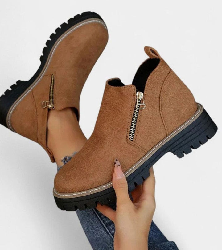 Women's Orthopedic Arch-Support Side-Zip Ankle Boots