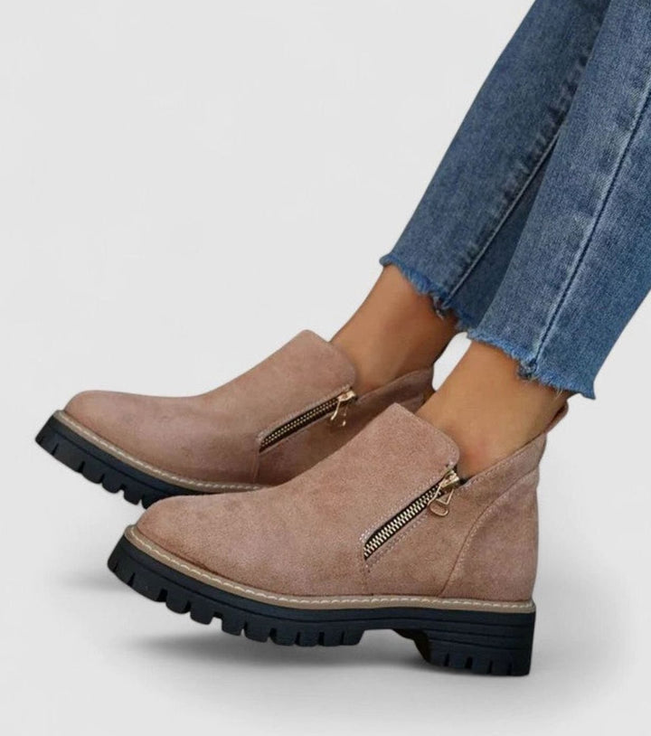 Women's Orthopedic Arch-Support Side-Zip Ankle Boots