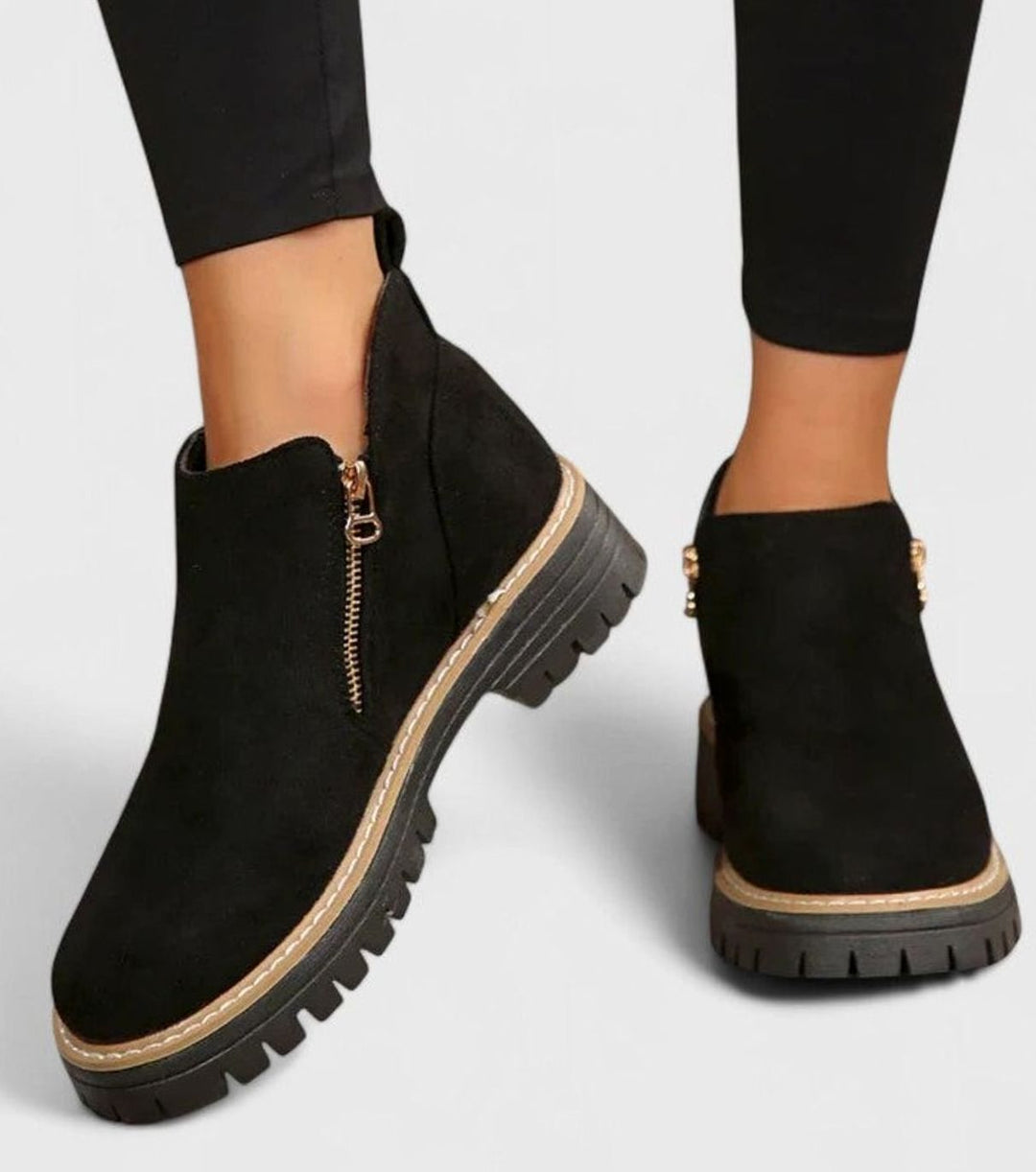 Women's Orthopedic Arch-Support Side-Zip Ankle Boots