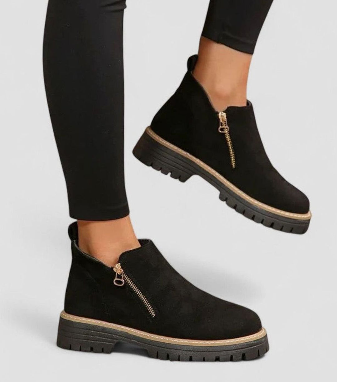Women's Orthopedic Arch-Support Side-Zip Ankle Boots