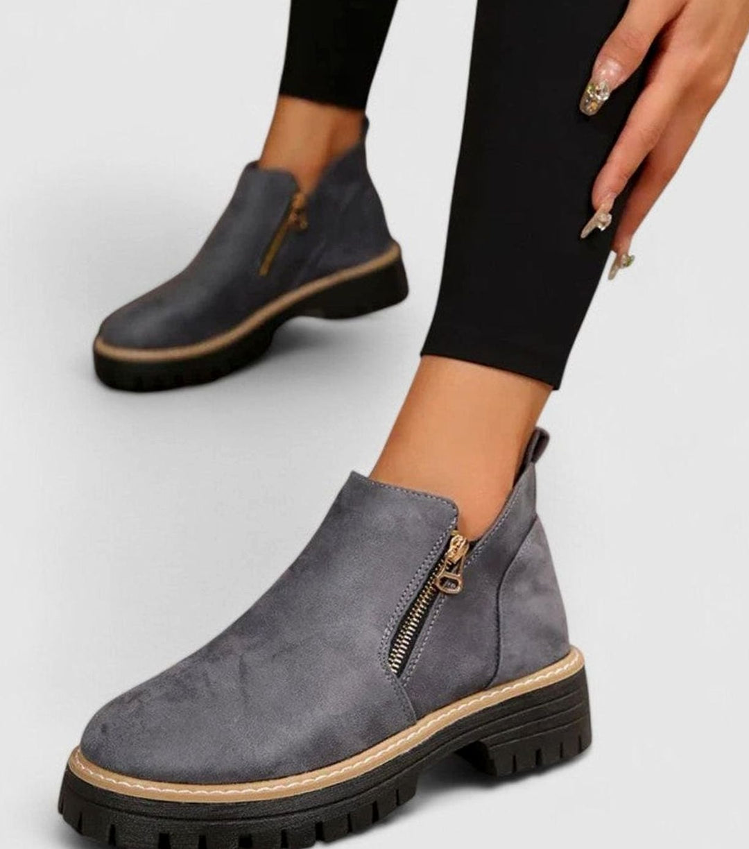 Women's Orthopedic Arch-Support Side-Zip Ankle Boots